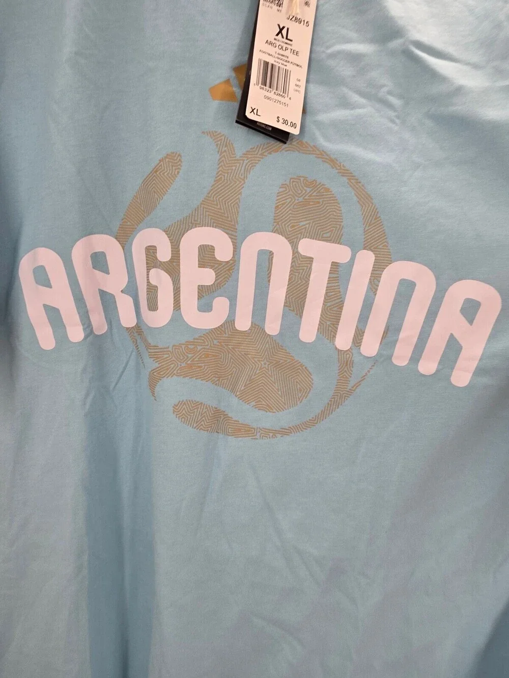 Adidas Argentina FIFA World Cup Icey Blue T-Shirt XL